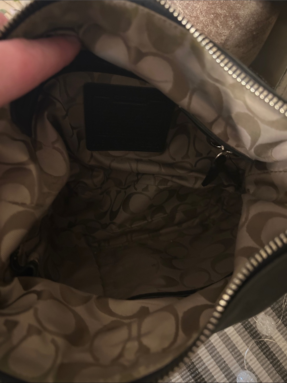 Vintage Coach Hamptons Black Leather Hobo Bag Style 9326 - Picture 2 of 7